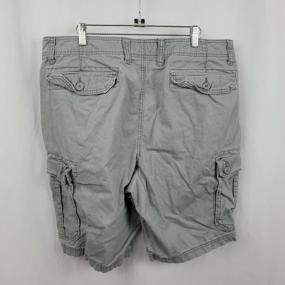 old navy mens 38 gray cargo shorts pockets